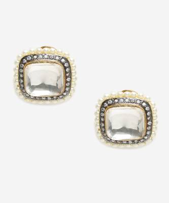 Kundan and Pearl Studs 3