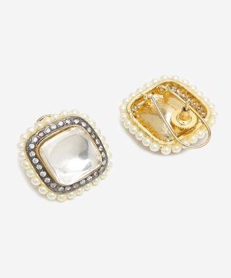 Kundan and Pearl Studs 4