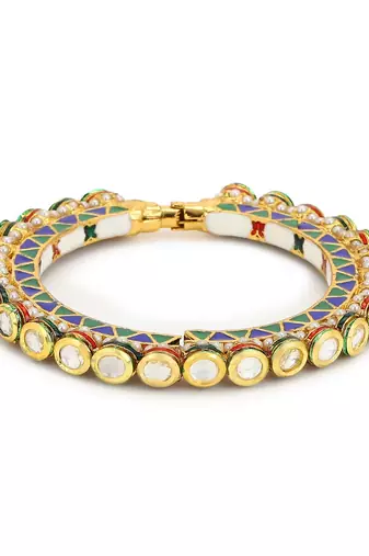 Navratan Meenakari Bangle