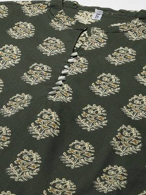 Green printed cotton cotton-tops 4