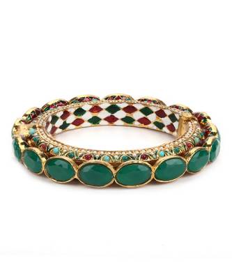 Kundan  Meenakari Bangle 3