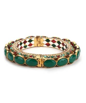 Kundan  Meenakari Bangle 4