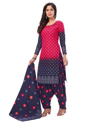 Pink block print cotton salwar 3