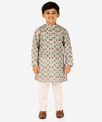 Blue Stripes SIlk Jacquard Kurta Pajama Set // Traditional Wear 3