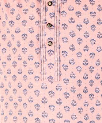 Peach Stripes SIlk Jacquard Kurta Pajama Set // Traditional Wear 5