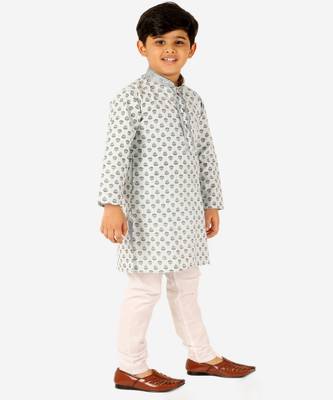 Light Blue Stripes SIlk Jacquard Kurta Pajama Set // Traditional Wear 2