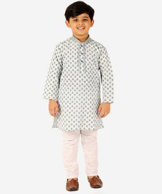 Light Blue Stripes SIlk Jacquard Kurta Pajama Set // Traditional Wear 4