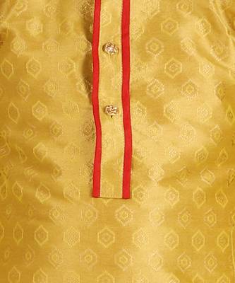 Mehndi Stripes Cotton Jacquard Kurta Pajama Set // Traditional Wear 2