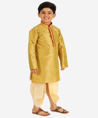 Mehndi Stripes Cotton Jacquard Kurta Pajama Set // Traditional Wear 4