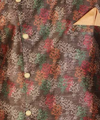 Green Stripes Cotton Jacquard Kurta Pajama Set // Traditional Wear 2