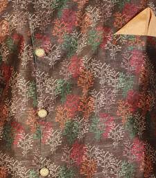 Green Stripes Cotton Jacquard Kurta Pajama Set // Traditional Wear