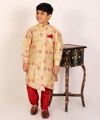 Multicolor Stripes Cotton Jacquard Kurta Pajama Set // Traditional Wear 3