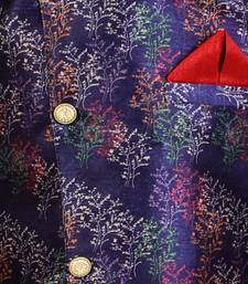 Blue Stripes Cotton Jacquard Kurta Pajama Set // Traditional Wear