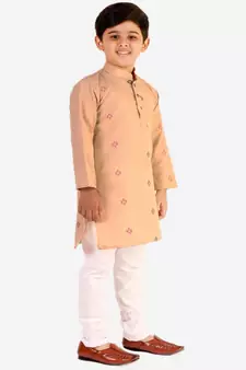 Multicolor Stripes SIlk Jacquard Kurta Pajama Set // Traditional Wea