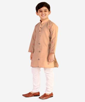 Multicolor Stripes SIlk Jacquard Kurta Pajama Set // Traditional Wea 2