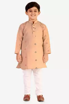 Multicolor Stripes SIlk Jacquard Kurta Pajama Set // Traditional Wea