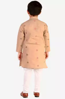 Multicolor Stripes SIlk Jacquard Kurta Pajama Set // Traditional Wea