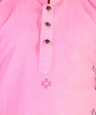 Pink Stripes SIlk Jacquard Kurta Pajama Set // Traditional Wear 5