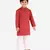 Red Stripes SIlk Jacquard Kurta Pajama Set // Traditional Wear