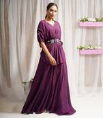 KAFTAAN TOP WITH SHARARA