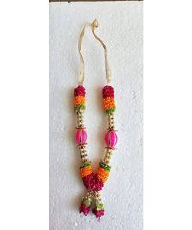 Salvus  Beautiful Artificial Flower Garland/Pooja Haar Mala for God Idols & Photo Frames (Multi_8.2 Inch)