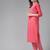 Pink printed cotton ethnic-kurtis