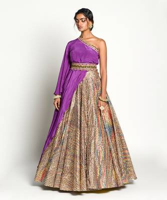 Purple Padmini Lehenga Set 2