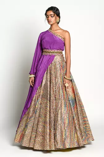Purple Padmini Lehenga Set