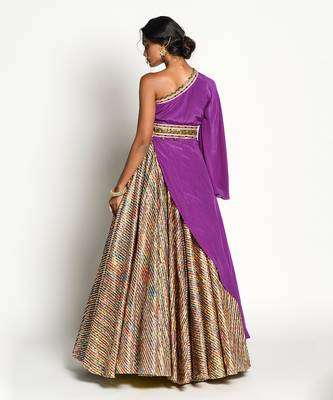 Purple Padmini Lehenga Set 3
