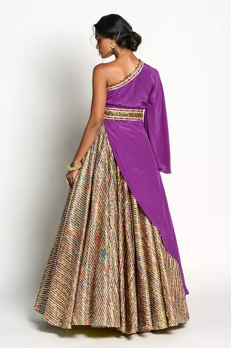 Purple Padmini Lehenga Set