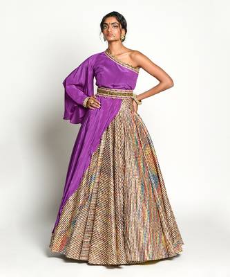 Purple Padmini Lehenga Set 1