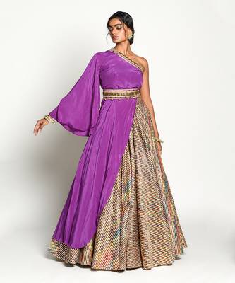 Purple Padmini Lehenga Set 4