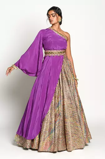 Purple Padmini Lehenga Set