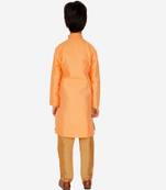 Boy's Kurta Pajama For Kids | Striped | Silk | Churindar Pyajama | Traditional Ethnic Wear (S-185)