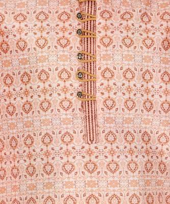 Boy's Kurta Pajama For Kids | Floral Print | Silk | Churindar Pyajama | Traditional Ethnic Wear (S-187) 5