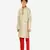 Boy's Kurta Pajama For Kids | Floral Print | Silk | Churindar Pyajama | Traditional Ethnic Wear (S-187)