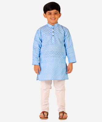 Boy's Cotton Kurta Pajama Kids Ethnic Wear Traditional Wear (S-188) 1