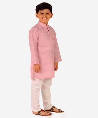 Boy's Cotton Kurta Pajama Kids Ethnic Wear Traditional Wear (S-188) 1
