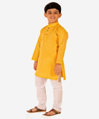 Boy's Cotton Kurta Pajama Kids Ethnic Wear Traditional Wear (S-188) 1