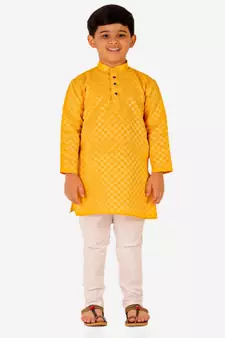 Boy's Cotton Kurta Pajama Kids Ethnic Wear Traditional Wear (S-188)