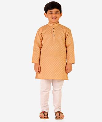 Boy's Cotton Kurta Pajama Kids Ethnic Wear Traditional Wear (S-188) 1