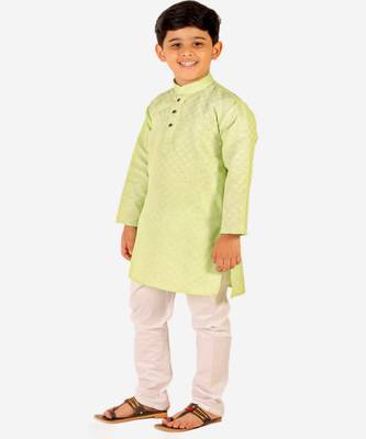 Boy's Cotton Kurta Pajama Kids Ethnic Wear Traditional Wear (S-188) 1