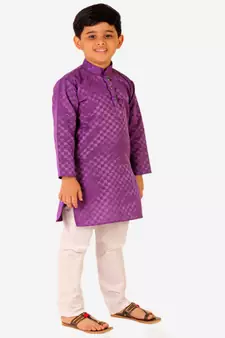 Boy's Cotton Kurta Pajama Kids Ethnic Wear Traditional Wear (S-188)