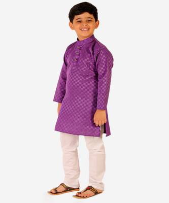 Boy's Cotton Kurta Pajama Kids Ethnic Wear Traditional Wear (S-188) 4