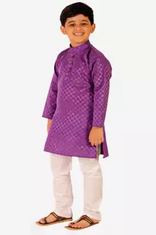Boy's Cotton Kurta Pajama Kids Ethnic Wear Traditional Wear (S-188)