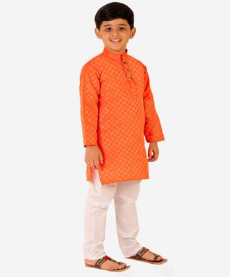 Boy's Cotton Kurta Pajama Kids Ethnic Wear Traditional Wear (S-188) 1