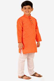 Boy's Cotton Kurta Pajama Kids Ethnic Wear Traditional Wear (S-188)