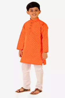 Boy's Cotton Kurta Pajama Kids Ethnic Wear Traditional Wear (S-188)