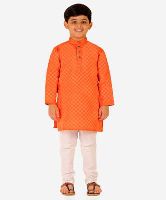 Boy's Cotton Kurta Pajama Kids Ethnic Wear Traditional Wear (S-188) 3