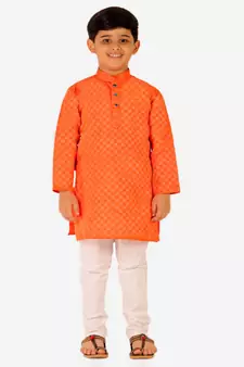 Boy's Cotton Kurta Pajama Kids Ethnic Wear Traditional Wear (S-188)